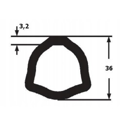 Inner shaft tube series 3 for length 610 Aksan 910217119046