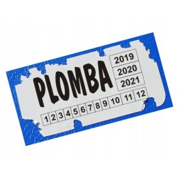 M 0017 30x15mm seals stickers, white, brittle