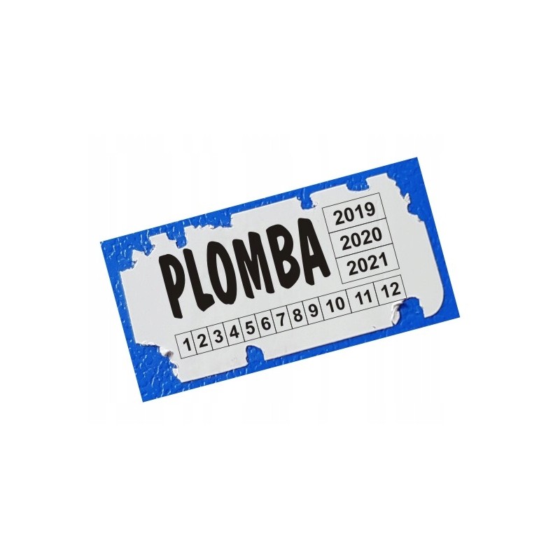 M 0017 30x15mm seals stickers, white, brittle