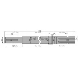 Main shaft for rotary mower 5036020600