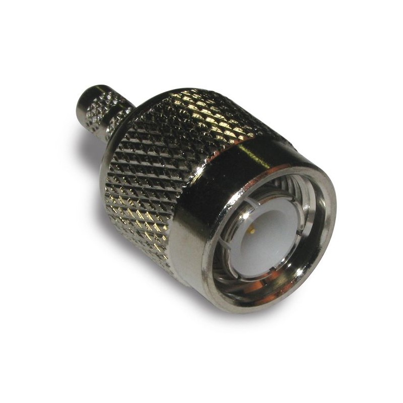 1 pcs - Amphenol RF Plug Cable Mount TNC Connector, Crimp Termination, Straight Body