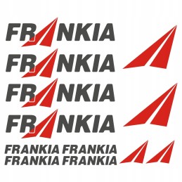 Frankia camping camper sticker set