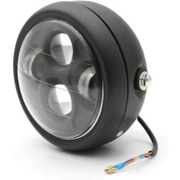 Black LED motorcycle headlight lamp 5 75 inch