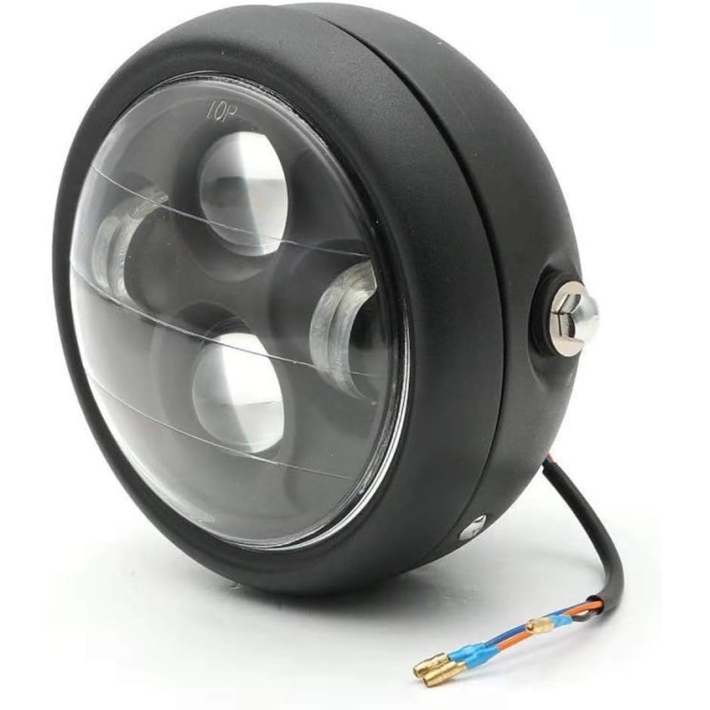 Black LED motorcycle headlight lamp 5 75 inch
