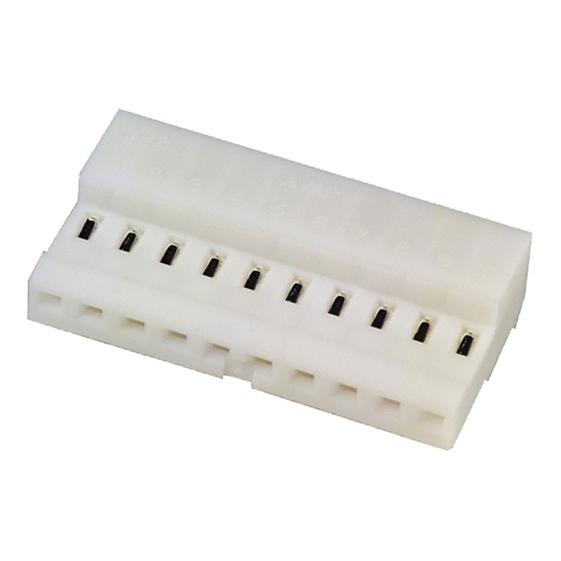 10 pcs - TE Connectivity 10-Way IDC Connector Socket for Cable Mount, 1-Row