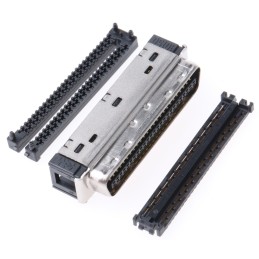 1 pcs - 3M 101 50 Way Cable Mount D-sub Connector Plug, 1.27mm Pitch