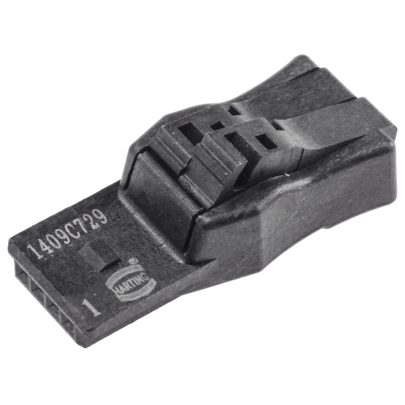 1 pcs - HARTING 1.27mm Pitch 4 Way Horizontal Pluggable Terminal Block, Plug, Cable Mount, Screw Termination