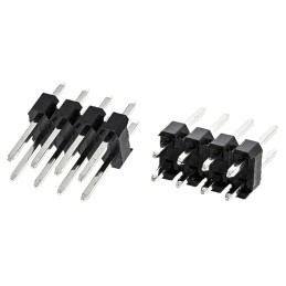 10 pcs - HARWIN M20 Series Straight Through Hole Pin Header, 8 Contact(s), 2.54mm Pitch, 2 Row(s), Unshrouded