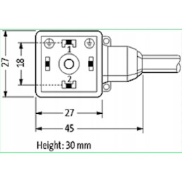 MSUD Type A Valve Plug 18mm Murr Cable 248846