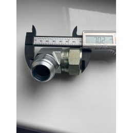 Parker 20c6mxss elbow fitting with 90 nut