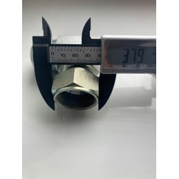 Parker 20c6mxss elbow fitting with 90 nut