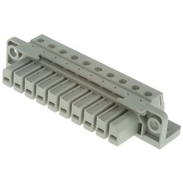 1 pcs - Phoenix Contact HCC Series HCC 4-F Non-Fused Terminal Block, 10-Way, 25A, 24 - 12 AWG Wire, Screw Down
