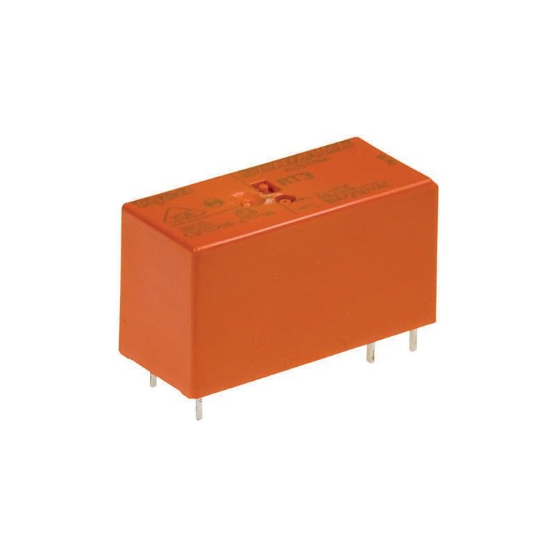 1 pcs - TE Connectivity PCB Mount Latching Power Relay, 24V dc Coil, 16A Switching Current, SPST