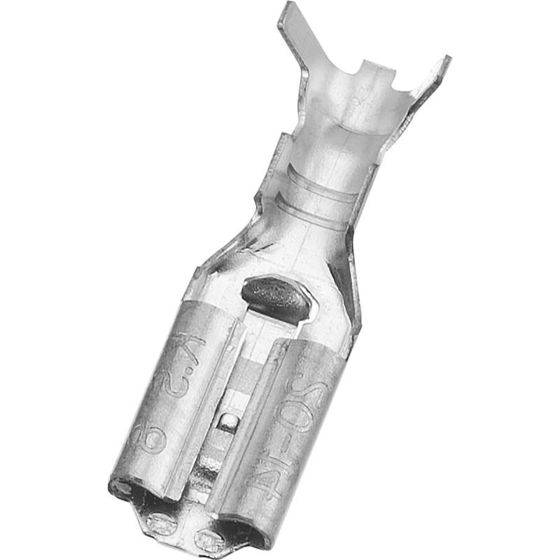 1 Bag of 100 - RS PRO Uninsulated Female Spade Connector, Receptacle, 4.75 x 0.8mm Tab Size