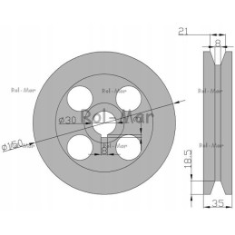 Anna lifting wheel drive pulley 5644540020