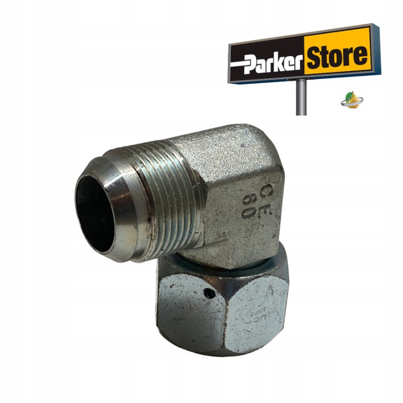 Parker ew22lomdcf angle connector, cone 24