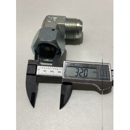 Parker ew22lomdcf angle connector, cone 24