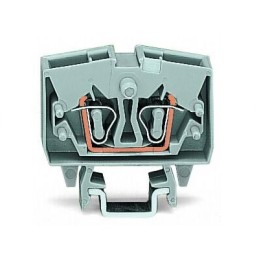 10 pcs - Wago 264 Series Grey Feed Through Terminal Block, 2.5mm², Single-Level, Cage Clamp Termination