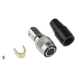 1 pcs - Hirose HR10 Series Female Cable Mount Circular Connector, 12 contacts Plug