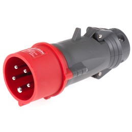1 pcs - Legrand, HYPRA IP44 Red Cable Mount 3P + N + E Industrial Power Plug, Rated At 16A, 415 V