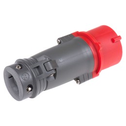 1 pcs - Legrand, HYPRA IP44 Red Cable Mount 3P + N + E Industrial Power Plug, Rated At 16A, 415 V