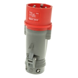 1 pcs - Legrand, HYPRA IP44 Red Cable Mount 3P + N + E Industrial Power Plug, Rated At 16A, 415 V