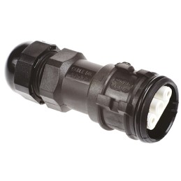 1 pcs - 3 Pole IP68 Rating Cable Mount Female Mains Inline Connector Rated At 16A
