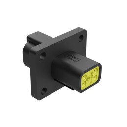 1 pcs - Amphenol Industrial, AT Cable connector Plug 4 Way, Crimp Termination