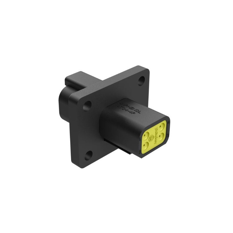 1 pcs - Amphenol Industrial, AT Cable connector Plug 4 Way, Crimp Termination