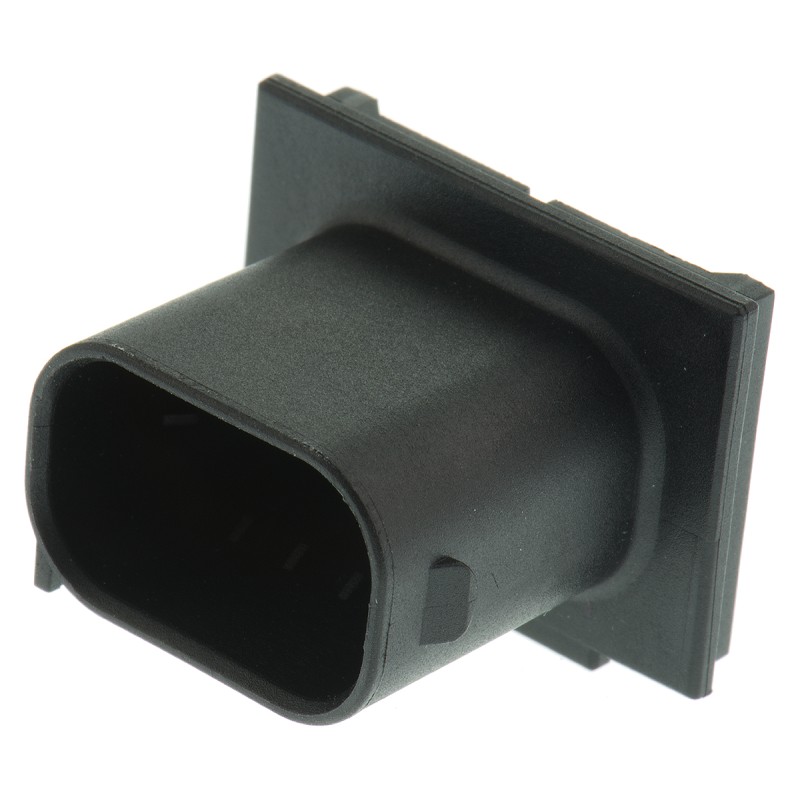 1 pcs - TE Connectivity, Micro Quadlok System Automotive Connector Plug 4 Way, Solder Termination