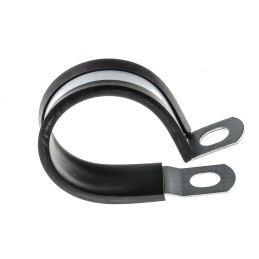 1 Pack of 2 - RS PRO Black Plated Steel P Clamp, 40mm Max. Bundle