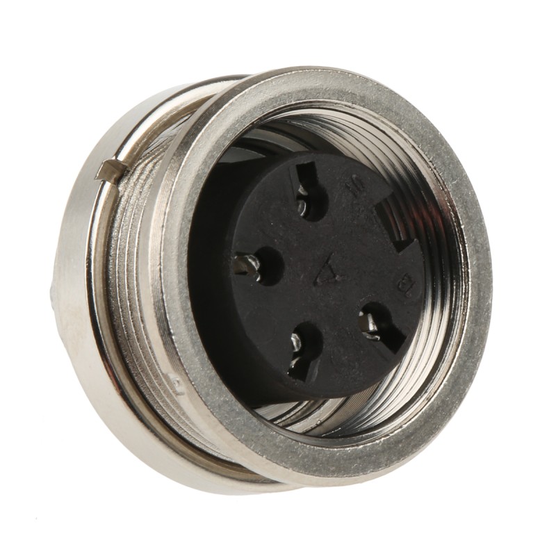 1 pcs - Amphenol Industrial, Signalmate C091 4 Pole M16 Din Socket, 5.0A, 300 V IP40, Screw On, Panel Mount