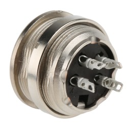 1 pcs - Amphenol Industrial, Signalmate C091 4 Pole M16 Din Socket, 5.0A, 300 V IP40, Screw On, Panel Mount