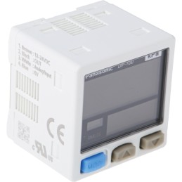 1 pcs - Panasonic Pressure Sensor, -1bar Min, 1bar Max, 2x PNP-NO/NC Output, Relative Reading