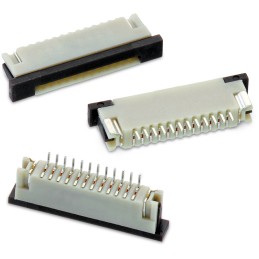 5 pcs - Wurth Elektronik, WR-FPC 1mm Pitch 9 Way Horizontal Receptacle FPC Connector, ZIF Bottom Contact