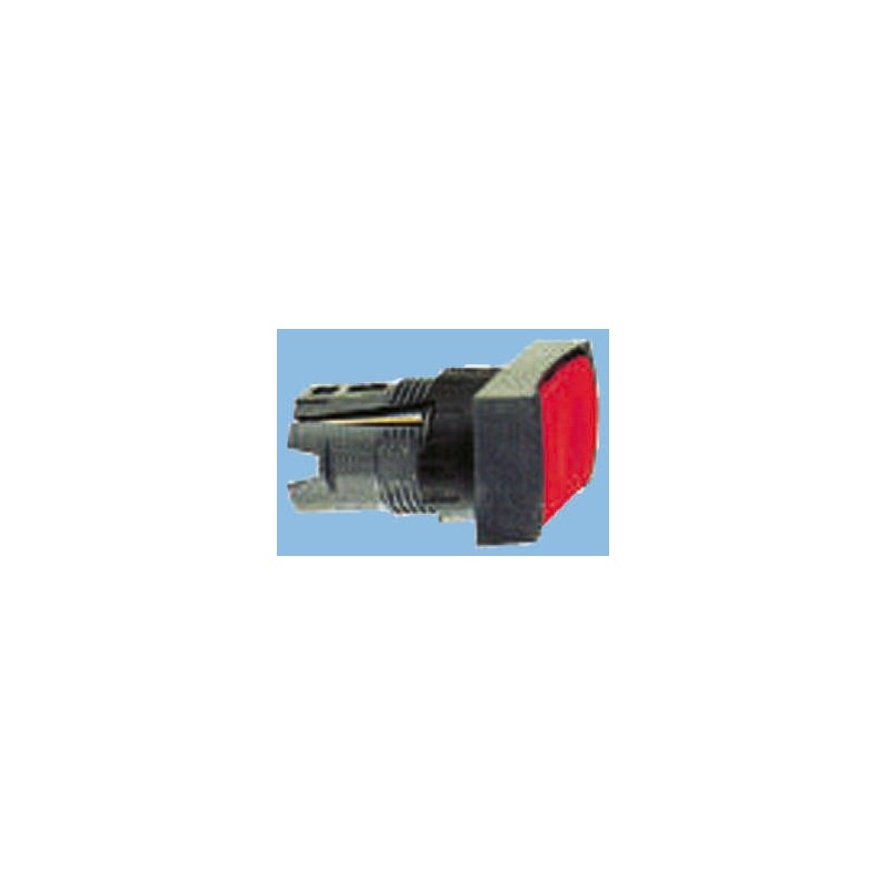 1 pcs - Schneider Electric Harmony XB6 Series Red Spring Return Push Button Head, 16mm Cutout, IP65