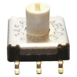 50 pcs - Omron 16 Way Surface Mount DIP Switch, Rotary Shaft Actuator