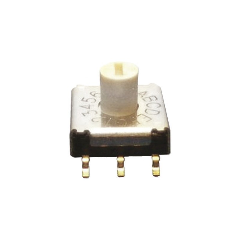 50 pcs - Omron 16 Way Surface Mount DIP Switch, Rotary Shaft Actuator