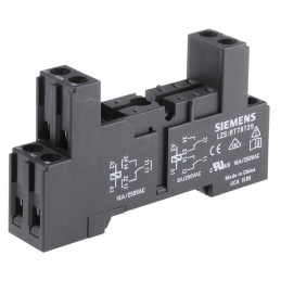 1 pcs - Siemens LZS Snap-On Rail Mount Relay Socket