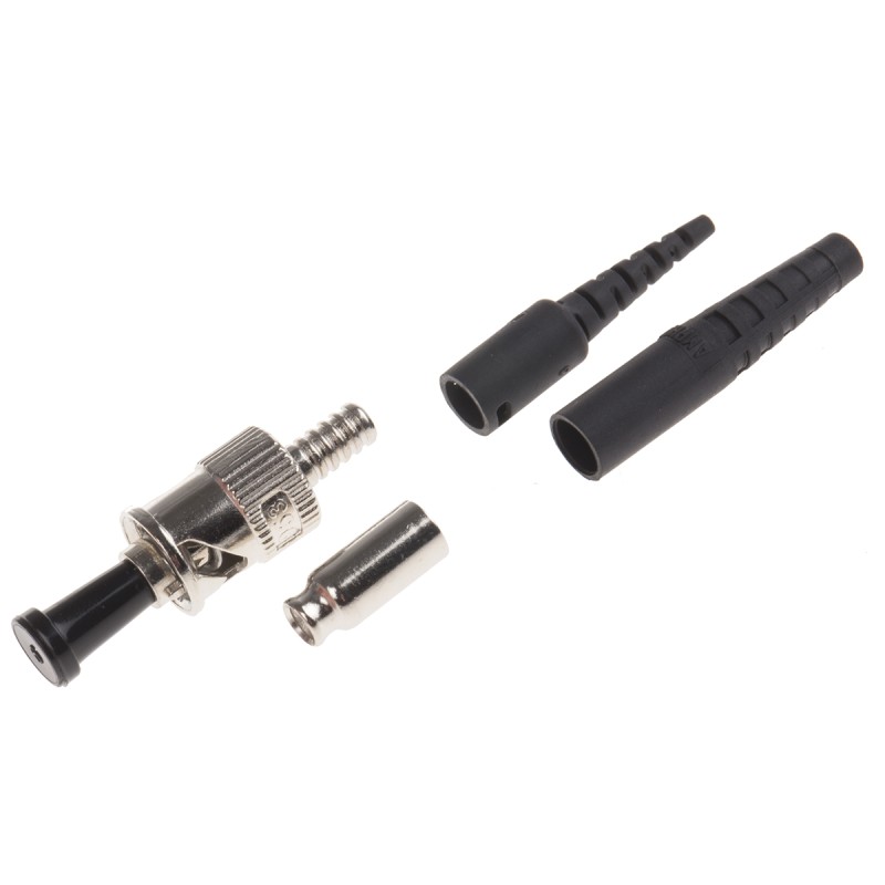 1 pcs - Amphenol Fiber Optics, 953, ST Multimode Simplex Fibre Optic Connector 128μm Fibre Size, 0.35dB Insertion Loss