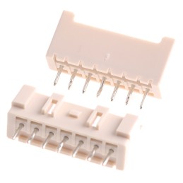 10 pcs - JST XA Series Straight Through Hole PCB Header, 7 Contact(s), 2.5mm Pitch, 1 Row(s), Shrouded