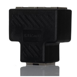 1 pcs - RS PRO 2-Port RJ45 Female 3 Way Splitter Adapter, Shielded