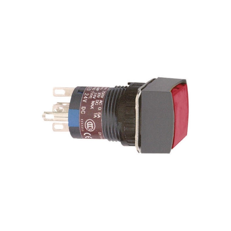 1 pcs - Schneider Electric Harmony XB6 Series Illuminated Push Button, Panel Mount, 16mm Cutout, SPDT, IP65