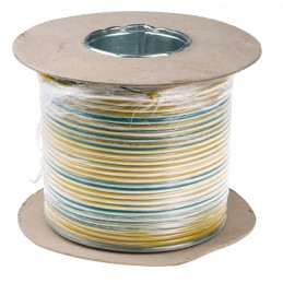 1 Reel of 100 M - RS PRO Green/Yellow 6 mm² Hook Up Wire, 100m