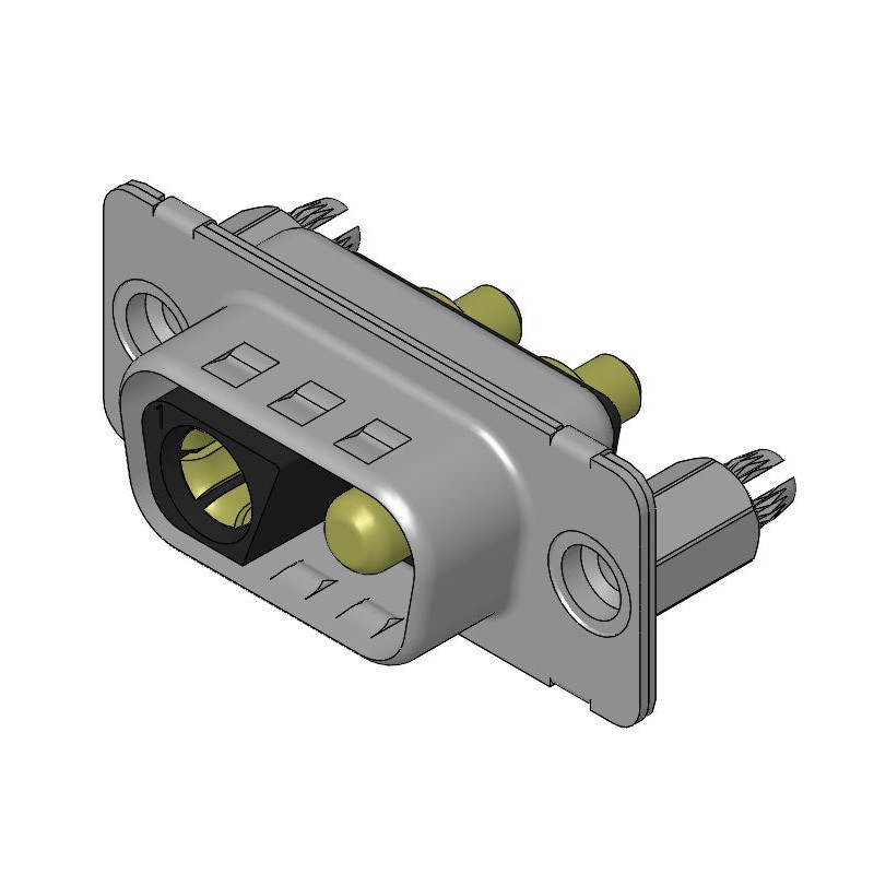 1 pcs - FCT from Molex 173107 2 Way D-sub Connector Socket, 6.86mm Pitch, with 4-40 Screw Locks