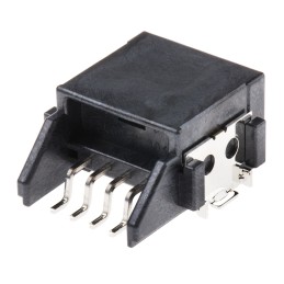 5 pcs - JST, HCH Automotive Connector Plug 4 Way, Solder Termination