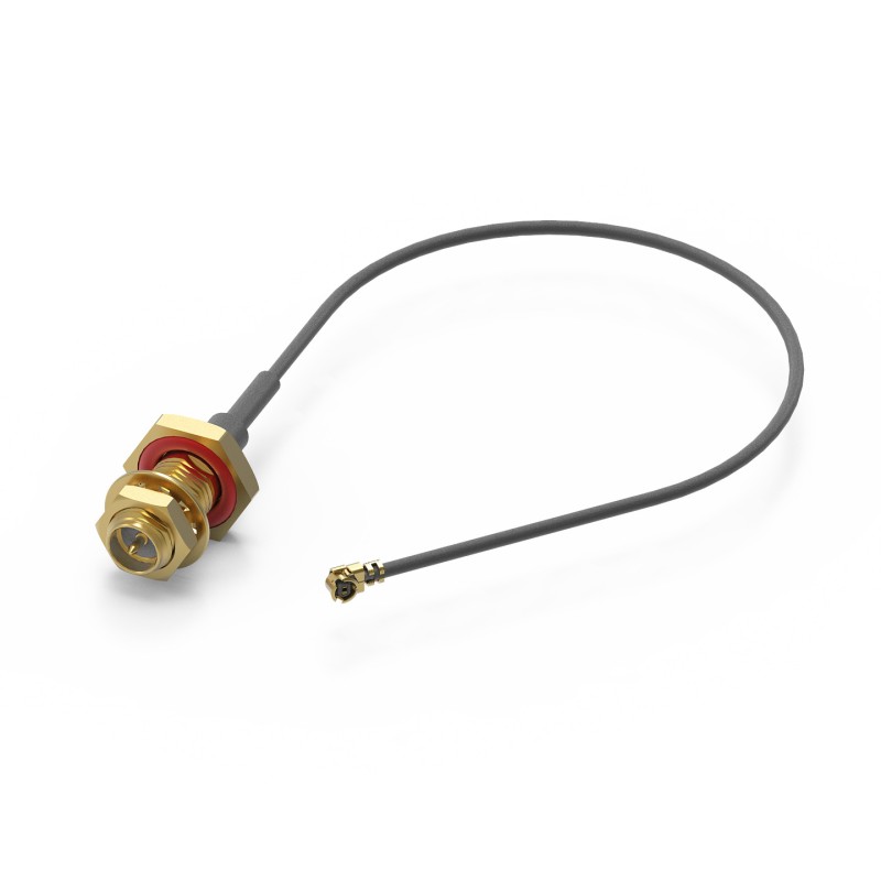 1 pcs - Wurth Elektronik Female RP-SMA to Male UMRF Coaxial Cable, 100mm, Terminated