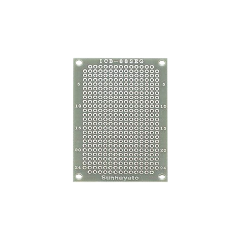 1 pcs - Sunhayato Double Sided Matrix Board 0.9mm Holes, 2.54 x 2.54mm Pitch, 72 x 47 x 1.2mm