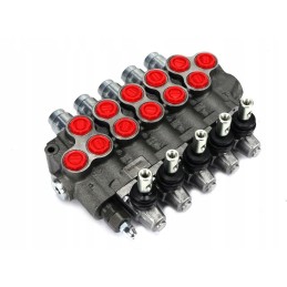 Manually controlled distributor, 5 sections, 60l min, AMV505