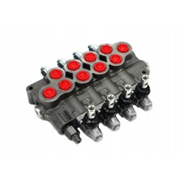 Manually controlled 4-section distributor, 80l min amv704